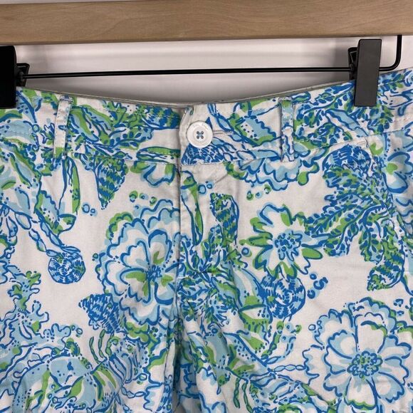 Lilly Pulitzer Shorts Print Buttercup Scalloped - Picture 2 of 7